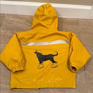 Black Dog 2T yellow rain jacket